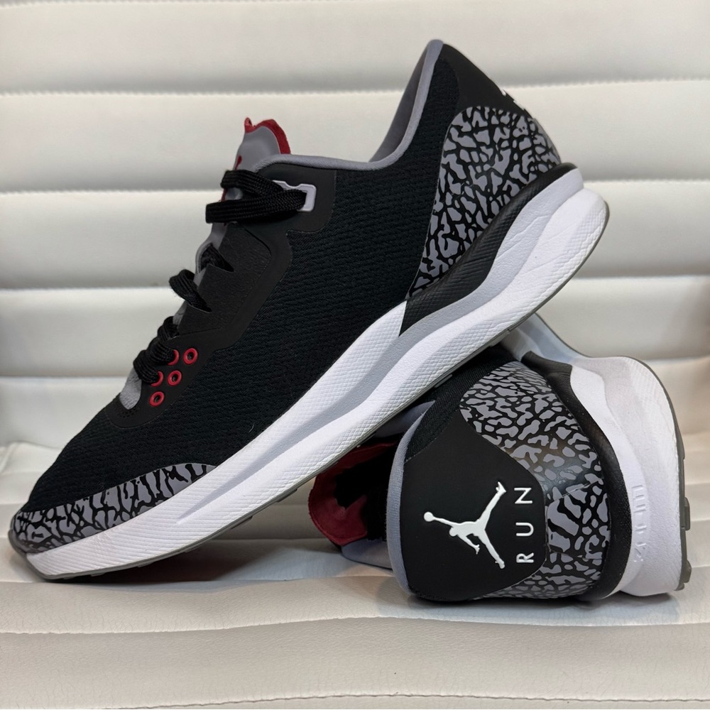Jordan Zoom Tenacity 88 Black Cement Elephant Print Size 10 Preowned Clean